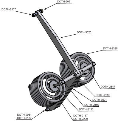 DL Standard Extension Spring Kit Parts Systems, LLC